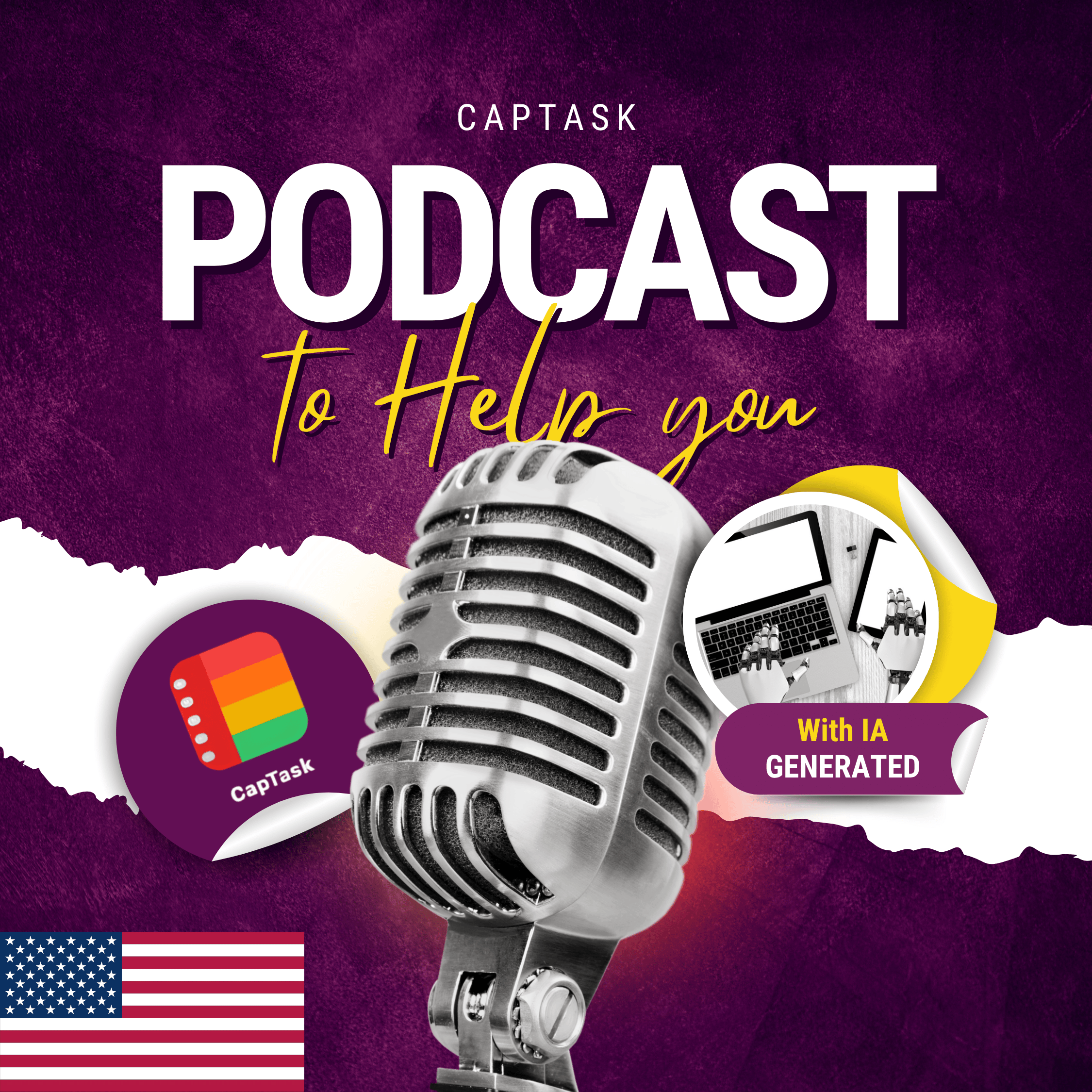 CapTask podcast cover in English
