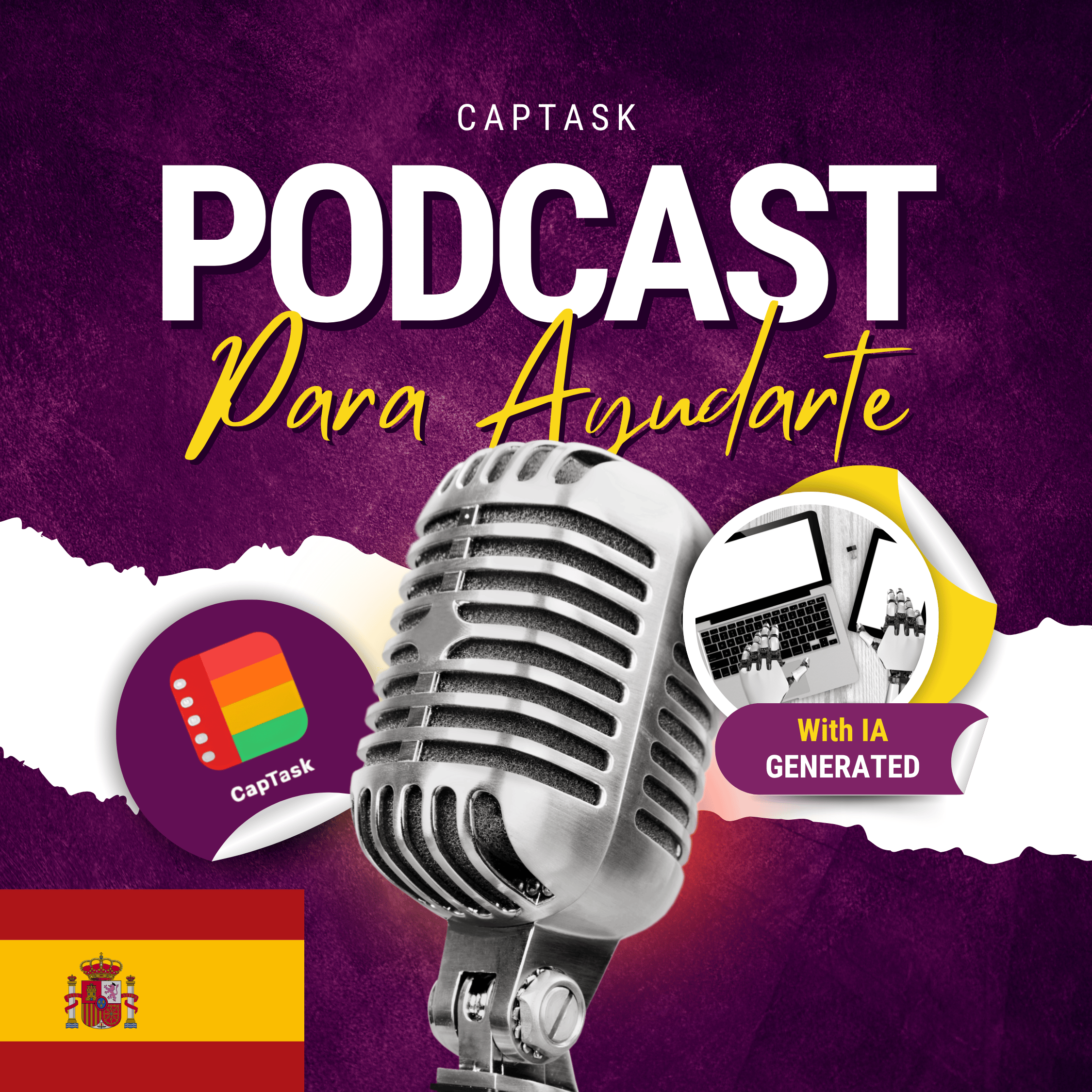 CapTask podcast cover in Spanish